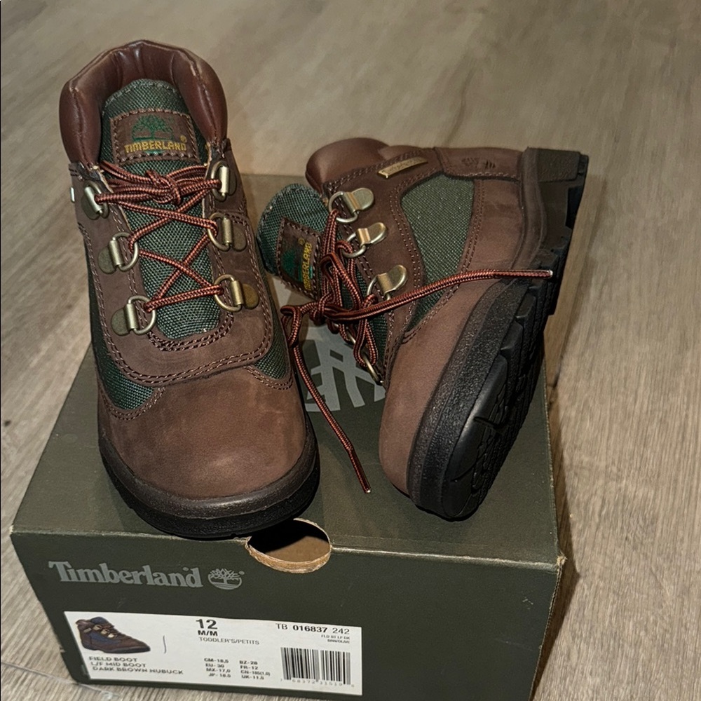 Beef and Broccoli Timberland Boots Toddler size 12